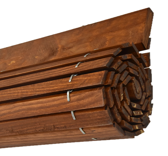 Wooden Pergola Blind - Cherry