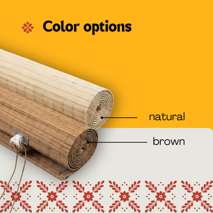 Outdoor Pergola Canopy - Light Brown Bamboo